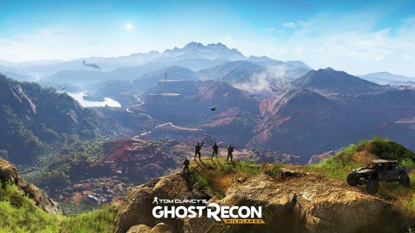 krajobraz,Ghost Recon Tom Clancy,Tom's Clancy's Ghost Recon Wildlands,wojskowy,dolina,górskie przejście