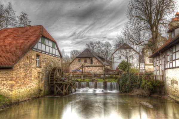 winter,mooi,architectuur,wolken,Duitsland,Canon