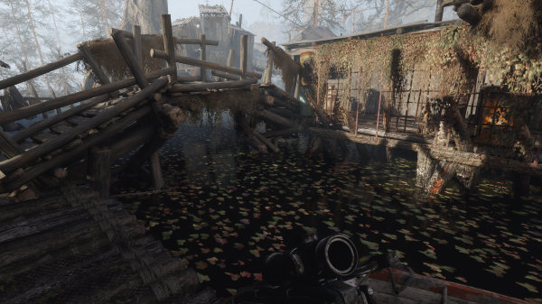 le foglie,fogliame,sparatutto in prima persona,Metro Exodus,fiume,ponte