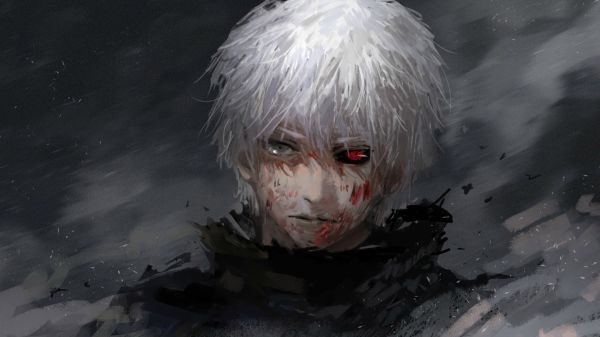 Kaneki Ken,Tokyo Ghoul,Ekran görüntüsü,Su,karanlık,1920x1080 piksel