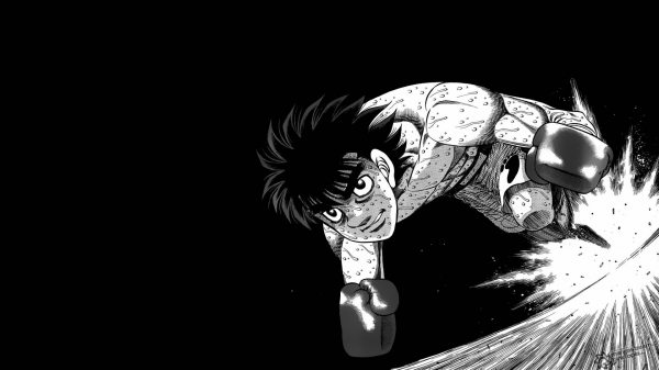 Hajime no Ippo,Ippo,boxing,manga,simple background,black background