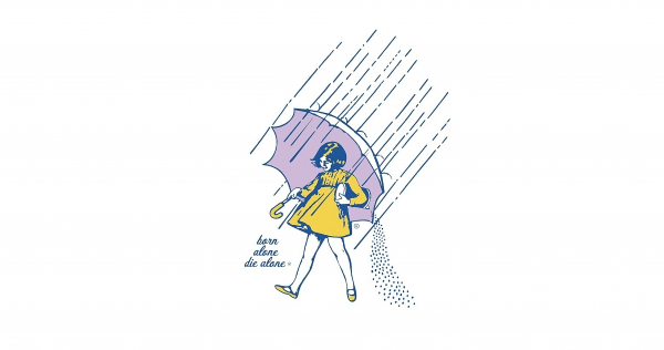 rain,white background,minimalism,umbrella,yellow dress,digital art