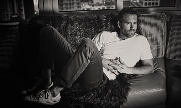 fotografia, ator, Ryan Reynolds, Preto, monocromático, Bw