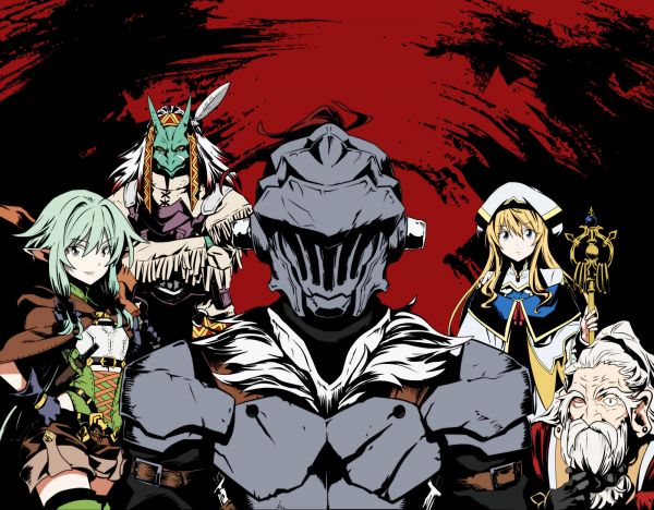 goblin slayer,High Elf Archer Goblin Slayer,Priestess Goblin Slayer,Dwarf Shaman Goblin Slayer,Lizard Priest Goblin Slayer,školní uniforma