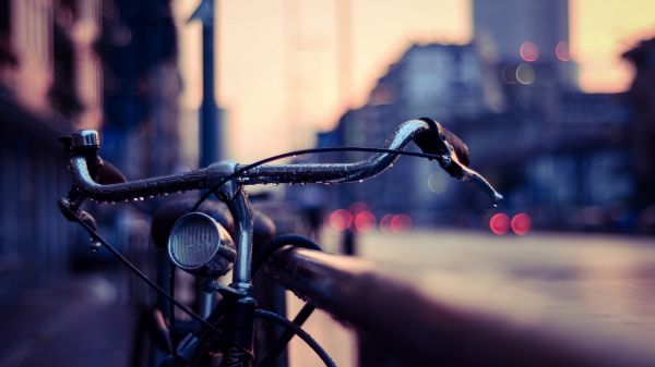 Fahrrad,Regentropfen,Wassertropfen,Straße,Makro