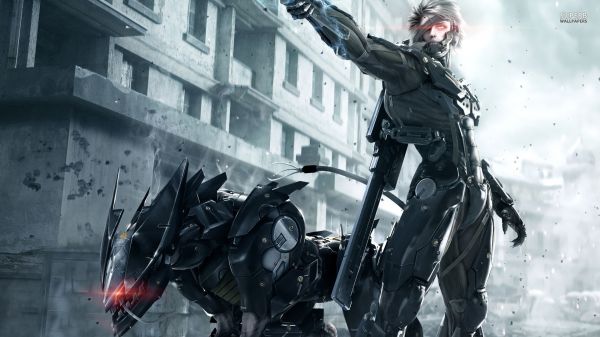 videójátékok, Metal Gear Rising Revengeance, Raiden, Metal Gear Rising, katona, penge Wolf