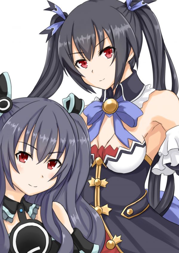 аниме,Аниме девушки,Hyperdimension Neptunia,Noire Hyperdimension Neptunia,Uni Hyperdimension Neptunia,Хвостик