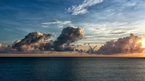 sollys,solnedgang,hav,bukt,stein,natur