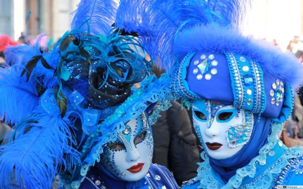 Máscaras venezianas,Carnavais