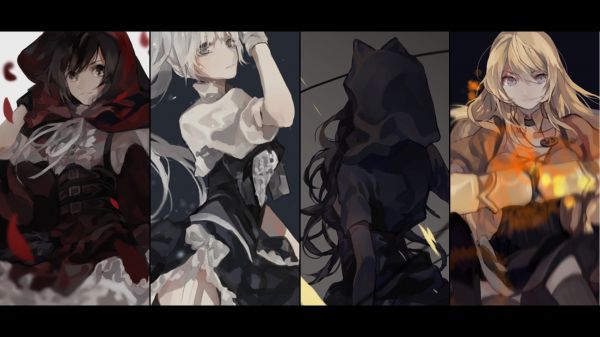 anime,Blake Belladonna,ruby rose,RWBY,Weiss Schnee,1920x1080 px