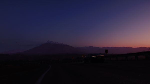 ciel,atmosphère,Montagne,crépuscule,horizon,paysage