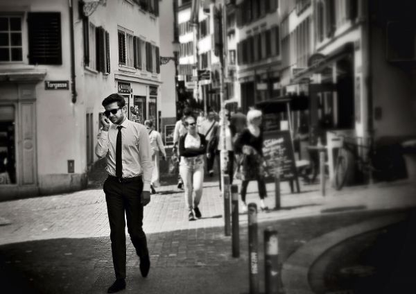 monochrome, city, street, people, white, black