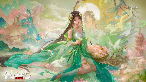 anime girls,Mitu san,Cinese,Baiguio Zhu Xian,Zhu Xian,ornamento dei capelli