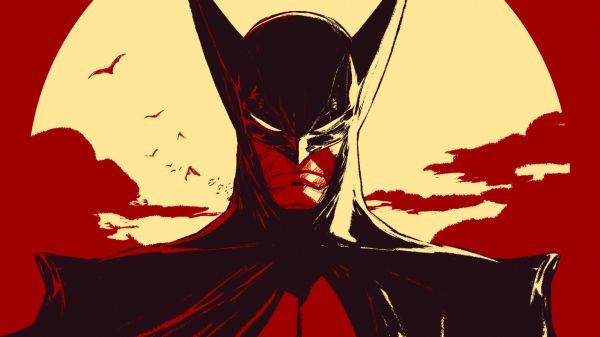 fantasy art,digital kunst,kunstverk,Batman,superhelt