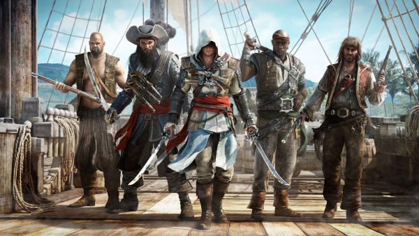 Jeux, 5000x2828 px, Assassins, credo, Hommes, pirate