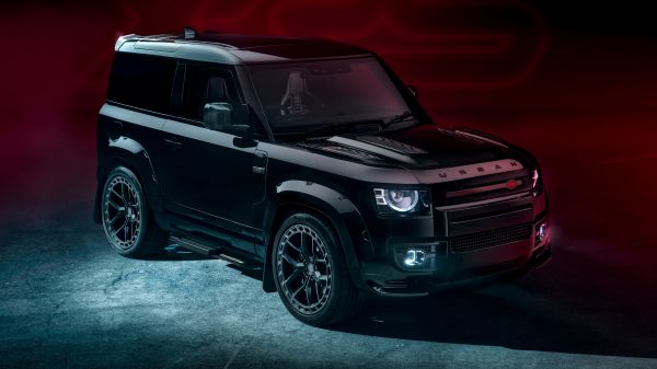 Xe màu đen,Xe,Nền tối,Land Rover Defender Urban XRS,Xe hơi sang trọng,Land Rover