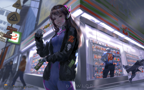 Supervisión,videojuegos,arte digital,Obra de arte,D Va Overwatch,mujer