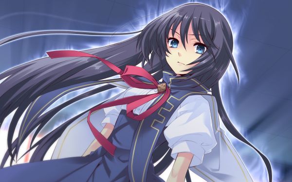 ilustrácie,anime,bruneta,umelecké diela,flyable Heart,vlasy