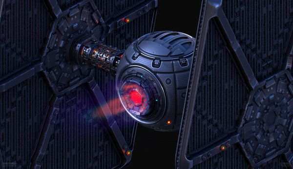 TIE Fighter,Chiến tranh giữa các vì sao,màu xanh da trời,Công nghệ