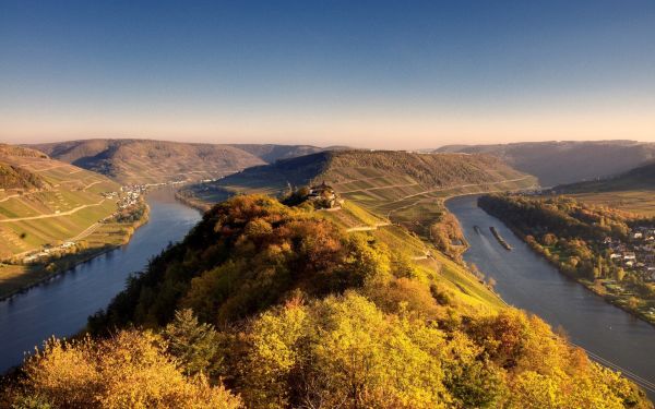 zachód słońca,jezioro,Natura,krajobraz,wzgórze,odbicie