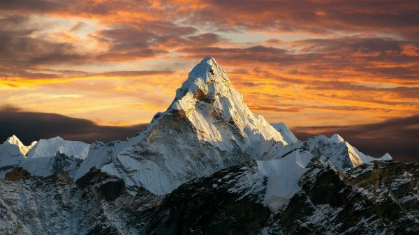 natuur,mountain top,Mount Everest,landschap