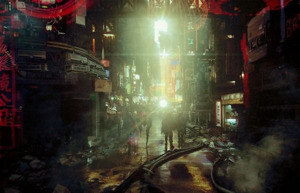 nuit, Cyberpunk, futuriste, minuit, obscurité, capture d'écran