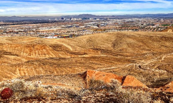 Las Vegas,hiking,desert,skyline,valley,city