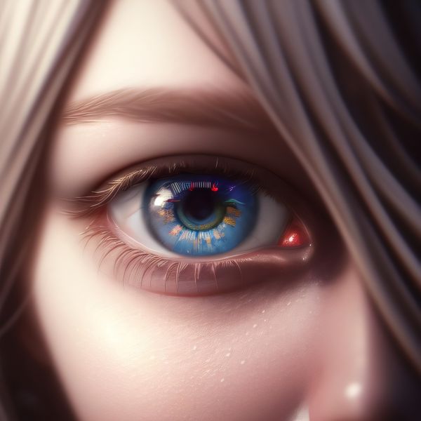 women,eyes,blue eyes,ai art,closeup