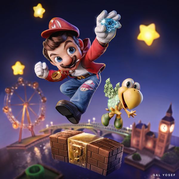 London,Gal Yosef,karya seni,Video game,super Mario,uang