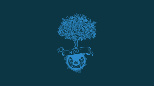 GNOU,Linux,Minimalisme,Fond bleu,Couche de couleurs solarisée,des arbres