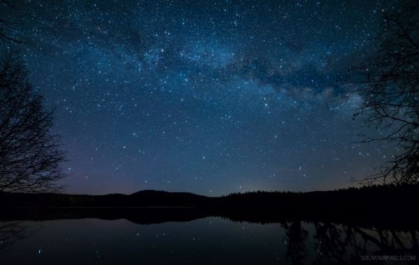 himmel, natur, atmosfär, vatten, natt, reflexion