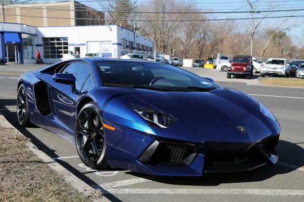 Lamborghini Aventador,Lamborghini,màu xanh da trời