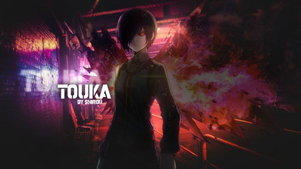 Tokyo Ghoul,Kirishima Touka,anime,Anime piger,Underskrift