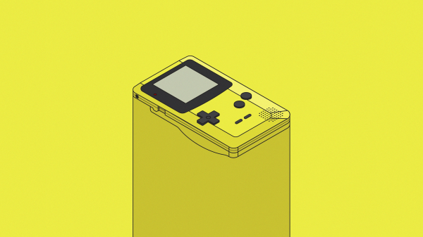 seni digital,karya seni,ilustrasi,minimalis,Nintendo,Game Boy Color