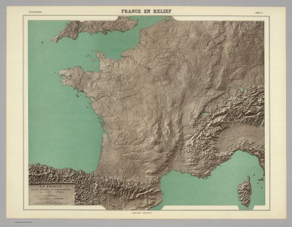 παλιό χάρτη,χάρτης,Γαλλία,χαρτογραφία,David Rumsey Map Collection,1937 Year