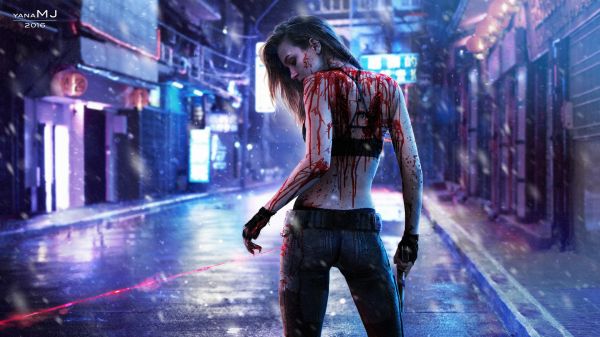 Cyberpunk 2077,jocuri video,sânge