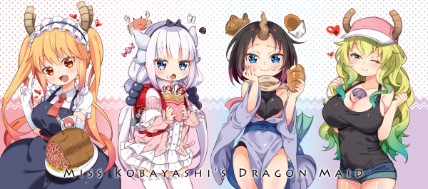 Elma Jouii Kobayashi San Chi no Maid Drage,Kanna Kamui Kobayashi san Chi no Maid Drage,quetzalcoatl Kobayashi san Chi no Maid Dragon,Tohru Kobayashi san Chi no Maid Drage,Magatsuchi Shouta,lår høyder