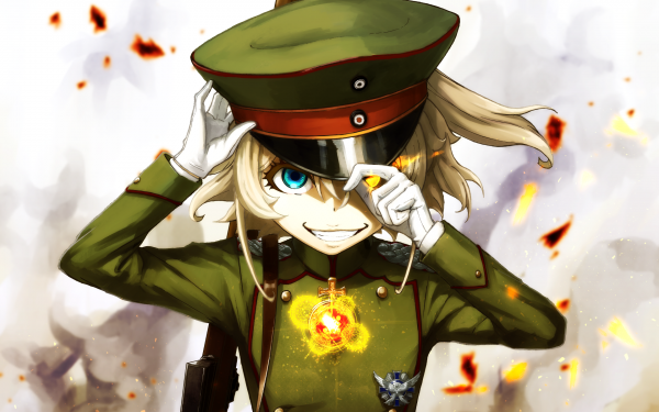 Аниме девушки,Youjo Senki,Таня Дегуречафф,Художественное произведение,аниме