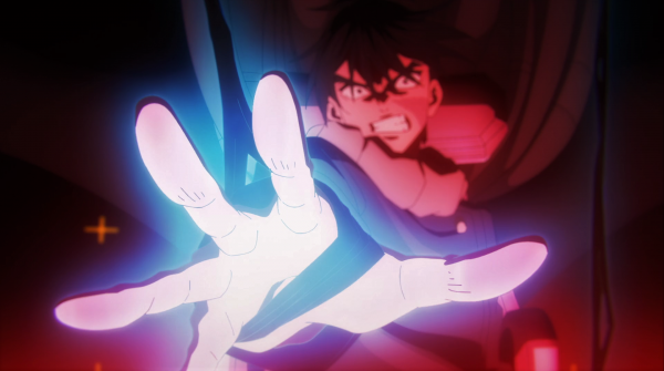 uniform,Jujutsu Kaisen,hands,angry,scarf,blue light