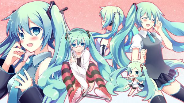 Illüstrasyon,Anime,Resim,karikatür,Hatsune Miku,kızarmak