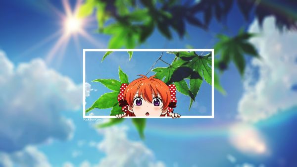 solljus,anime,animeflickor,natur,himmel,jord