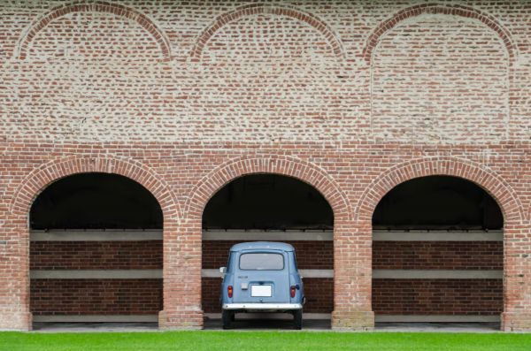 contraste,coche,azul,arquitectura,pared,casa