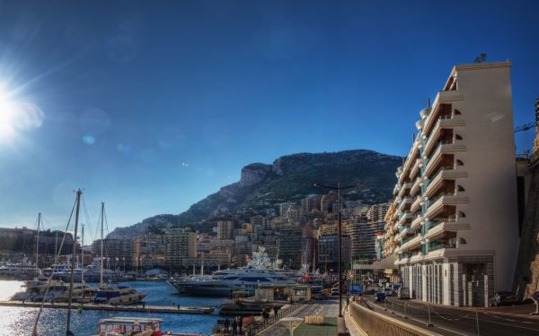 Monaco,Frankrig,mole,by,båd