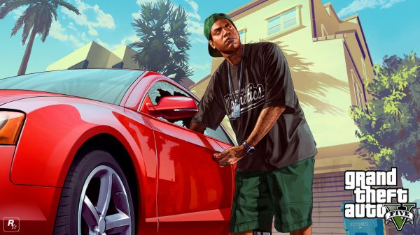 vehicle, Grand Theft Auto V, video game characters, Rockstar Games, car, sports car