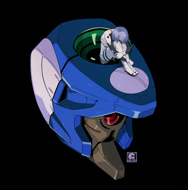 Neon Genesis Evangelion,EVA Unit 00,Ayanami Rei,kunstværk