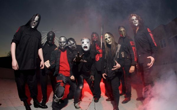 Band, Slipknot, draußen, Spaß, Menge, Masken