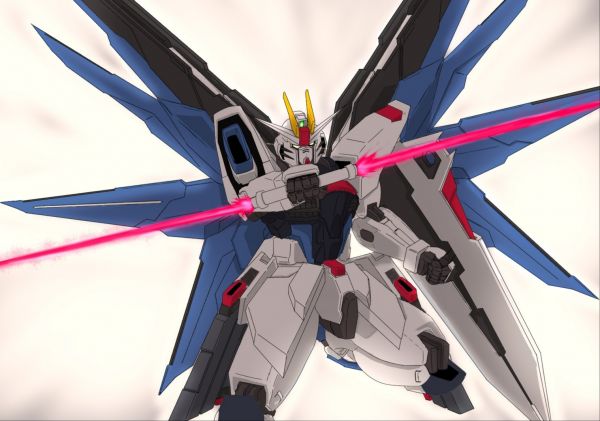 anime, mechs, Gundam, Mobile Suit Gundam SEED, Freedom Gundam, έργα τέχνης