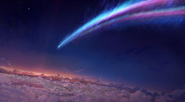 namamu,Kimi no Na Wa,awan-awan,langit,komet