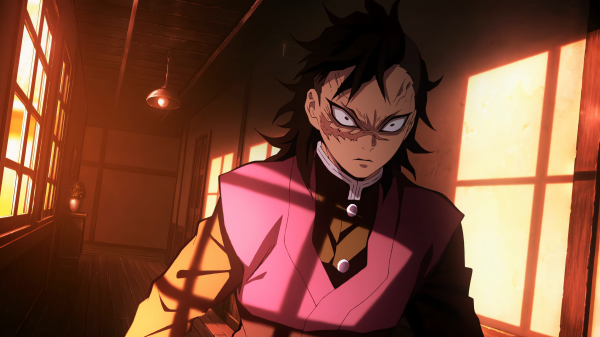 anime,dalam ruangan,Kimetsu no Yaiba,Shinazugawa Genya,mata