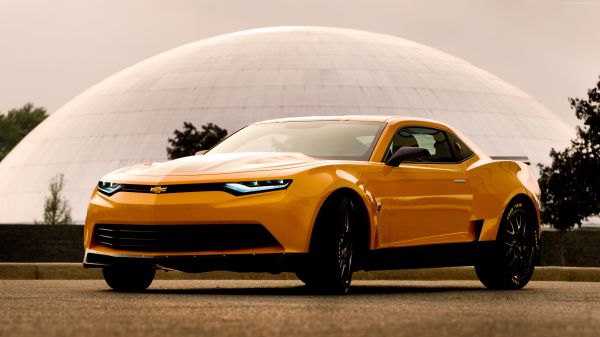 кола,Chevrolet Camaro,Chevrolet Camaro Bumblebee,3840x2160 пиксела,Camaro,състезателни коли